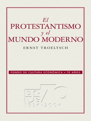 cover image of El protestantismo y el mundo moderno